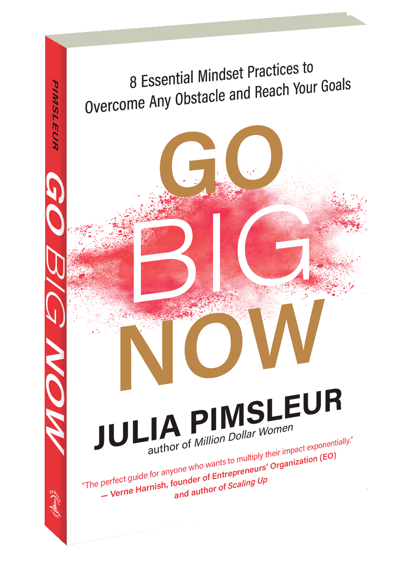 Cover of book "Go Big Now" by Julia Pimsleur