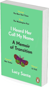 mock-up book cover; I Heard Her Call My Name: A Memoir of Transition; Lucy Sante