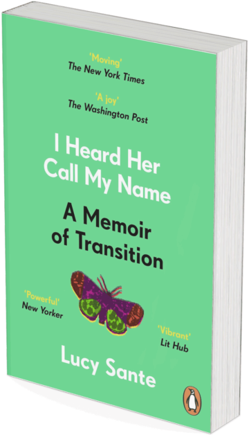 mock-up book cover; I Heard Her Call My Name: A Memoir of Transition; Lucy Sante