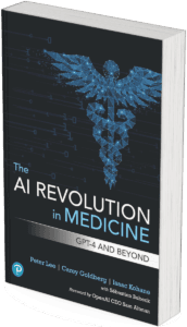 Wst Book Tip; The AI Revolution in Medicine; Peter Lee; Carey Goldberg; Isaac S. Kohane