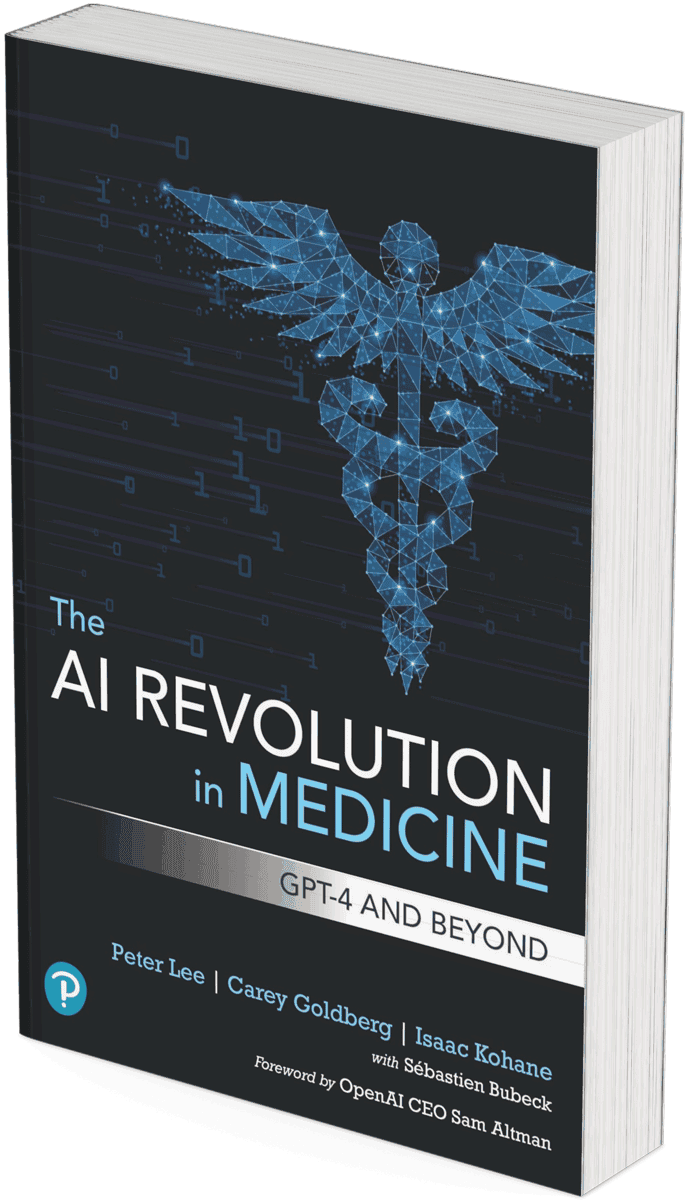 Wst Book Tip; The AI Revolution in Medicine; Peter Lee; Carey Goldberg; Isaac S. Kohane