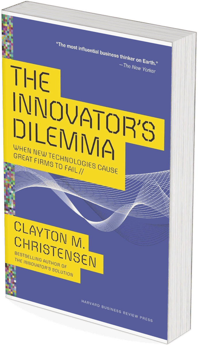 mock-up of book "The Innovator's Dilemma" by Clayton M Christensen