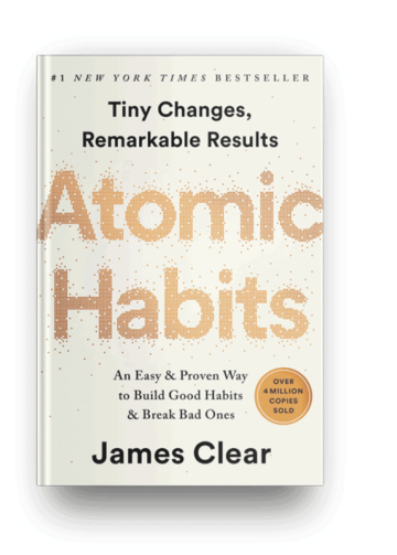 Cover of the book "Atomic Habits" by James Clear