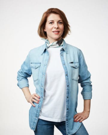 Portrait photo of role model Cristina Riesen on We Shape Tech website
