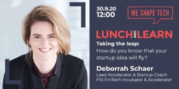 Cover picture of the event How do you know your start-up will fly by Deborrah Schär