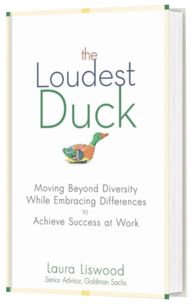 Book mock-up "The Loudest Duck" by Laura Liswood