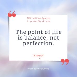 The point of life is balance