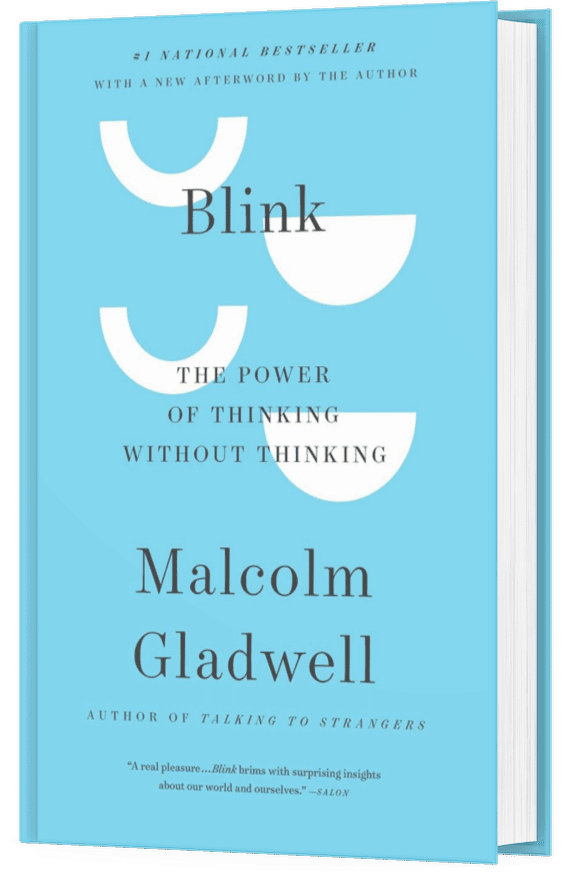 Cover of book "Blink" by Malcolm Gladwell