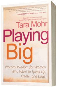 3D cover image of the book "Playing Big" by Tara Mohr