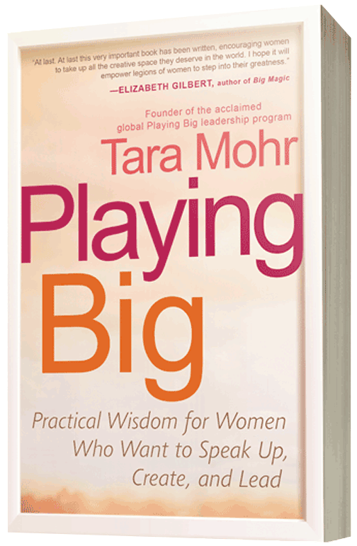 3D cover image of the book "Playing Big" by Tara Mohr