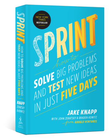 Cover image of the book "Sprint" by Jake Knapp