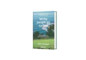Mock-up book cover "Let my People Go Surfing" by Yvon Chouinard
