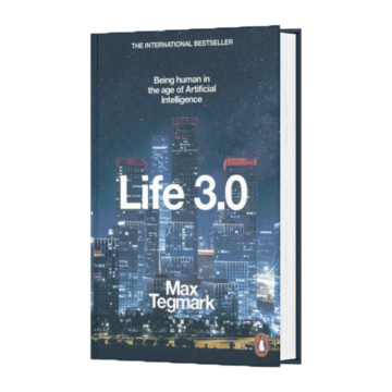 Mock-up book cover "Life 3.0" by author Max Tegmark